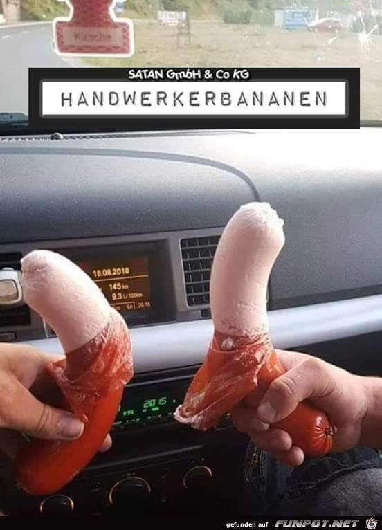 Handwerker Bananen