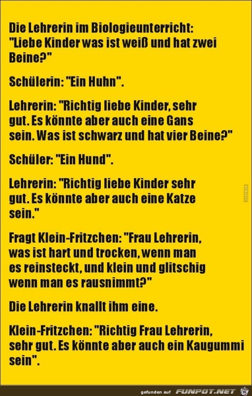 im Biologieunterricht....... im Biologieunterricht.......