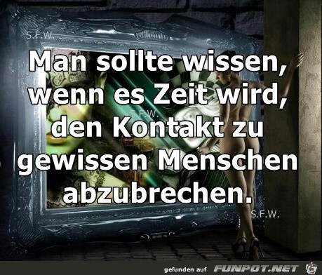 Man sollte wissen