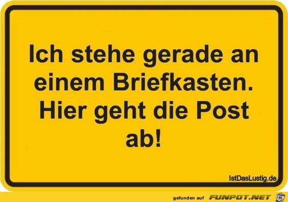 Die Post geht ab