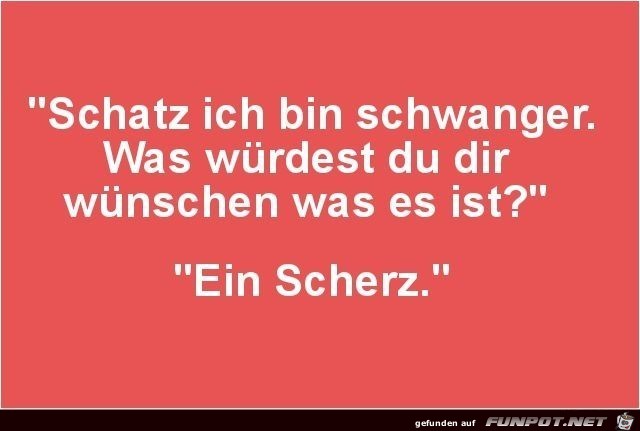 Schatz ich bin schwanger...