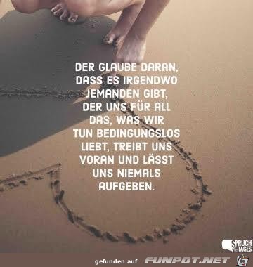 der Glaube daran