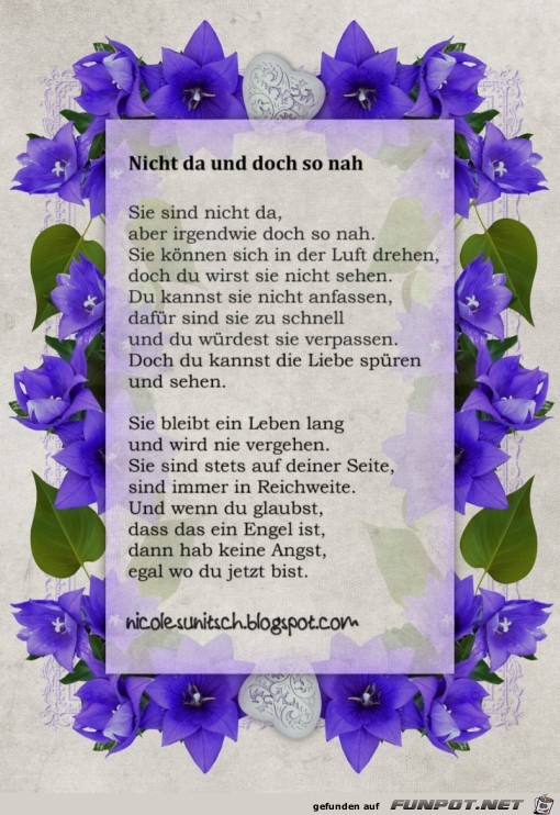 Herziges Bild 'Gedicht - Das Alte Leben' - FUNPOT