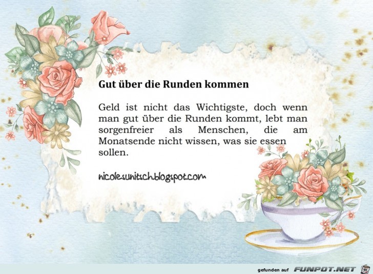 Sprüche - Gut über die Runden kommen Sprüche - Gut über die Runden kommen