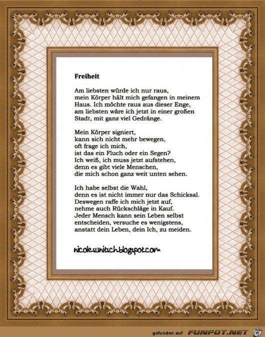 Gedicht - Freiheit Gedicht - Freiheit