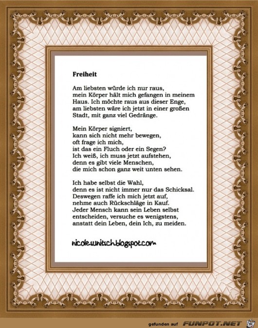 Gedicht - Freiheit