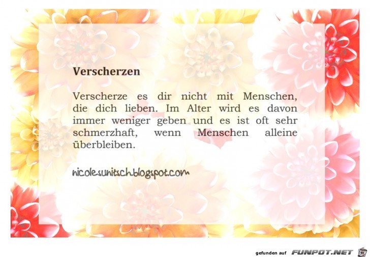 Gedanken - Verscherzen