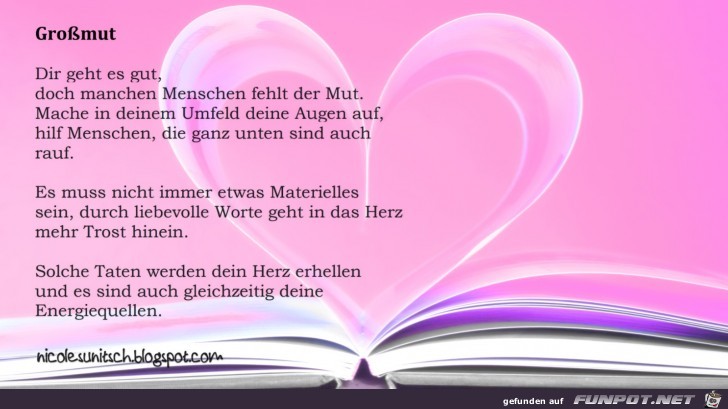Gedichte - Großmut Gedichte - Großmut
