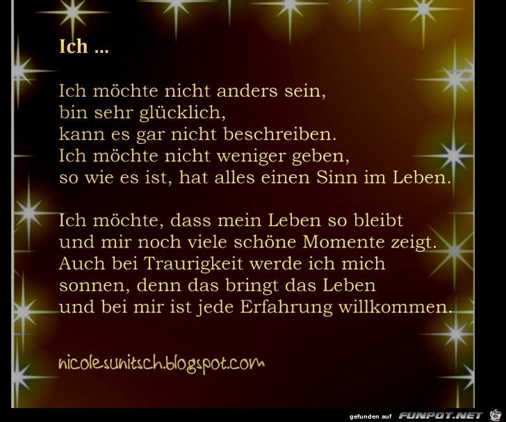 Gedicht - Ich ...