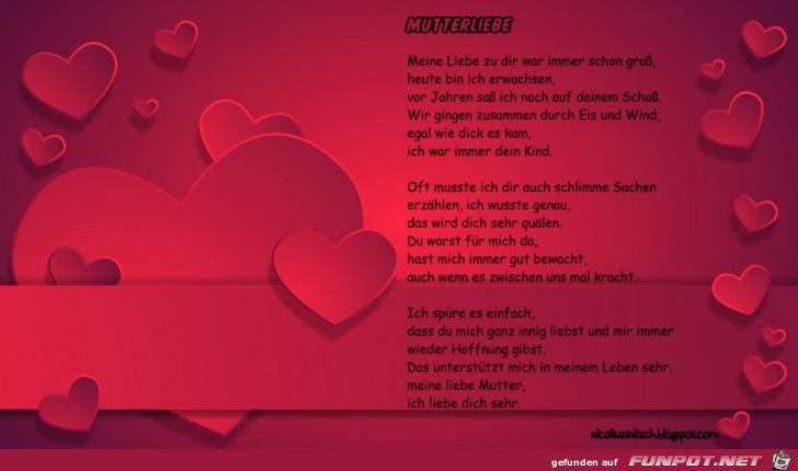 Gedicht - Mutterliebe