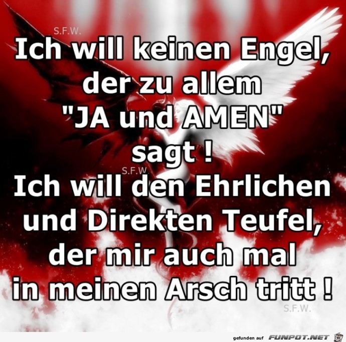 Ich will keinen Engel Ich will keinen Engel