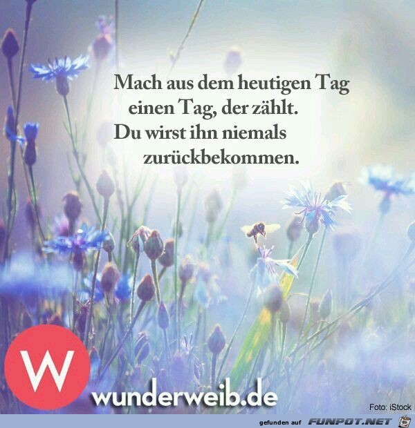 mach aus dem heutigen Tag mach aus dem heutigen Tag