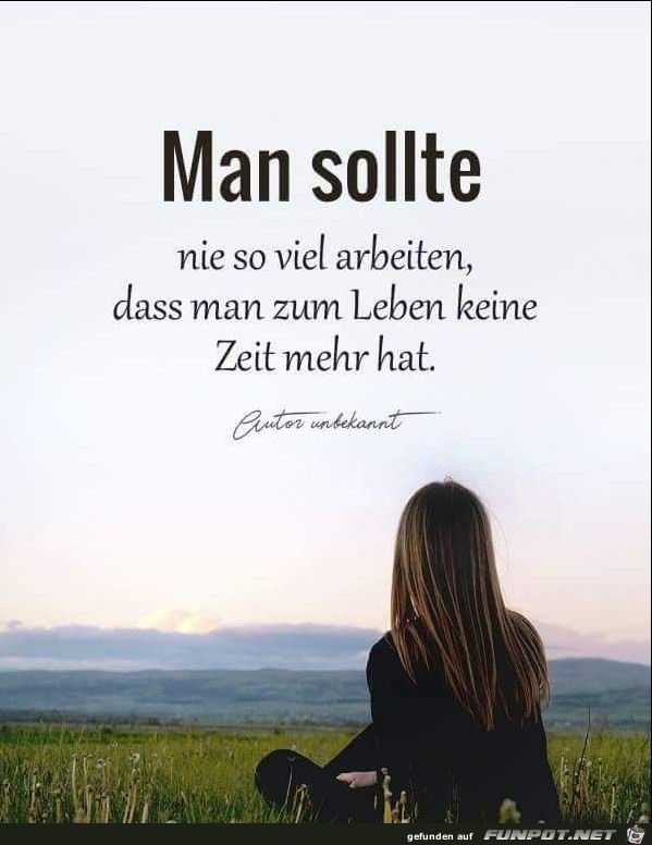 man sollte