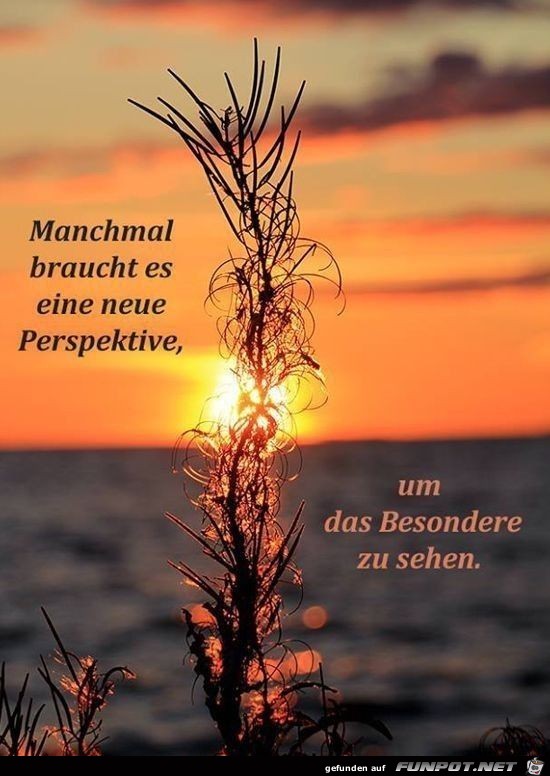 manchmal braucht es eine neue Perspektive manchmal braucht es eine neue Perspektive