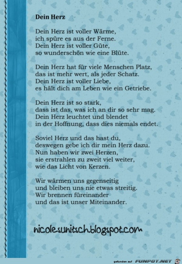 Gedichte von herzen