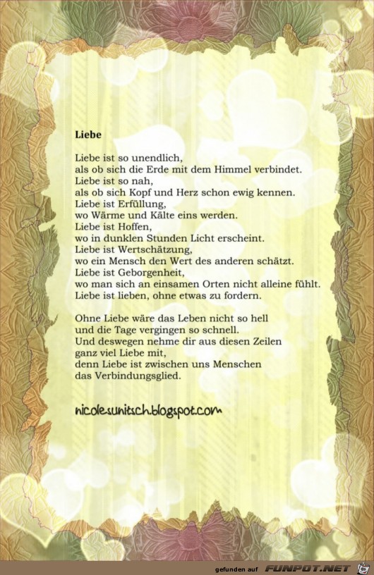 Gedicht - Liebe