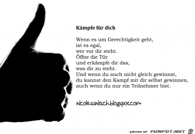 Sprüche - Kämpfe für dich Sprüche - Kämpfe für dich