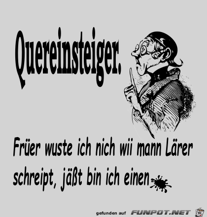 Quereinsteiger Quereinsteiger