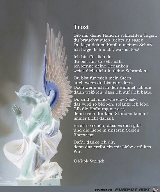 Gedicht - Trost Gedicht - Trost