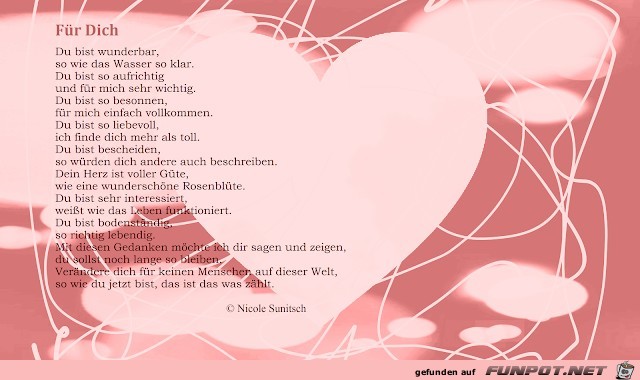 Gedicht - Für Dich Gedicht - Für Dich