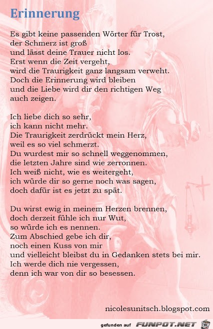 Gedicht - Erinnerung neu Gedicht - Erinnerung neu