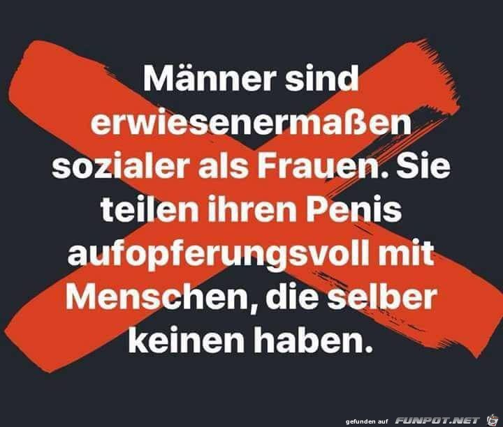 maenner sind erwiesenermassen