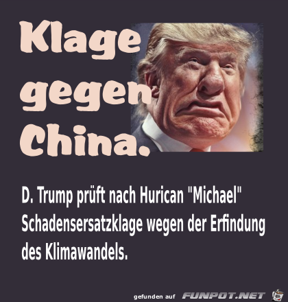 Klage gegen China Klage gegen China
