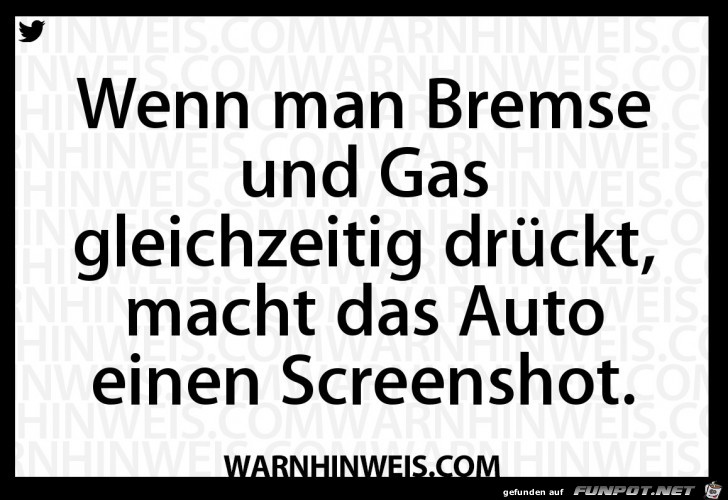 Bremse und Gasgeben