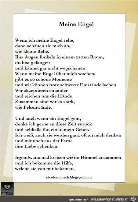 Gedicht - Meine Engel