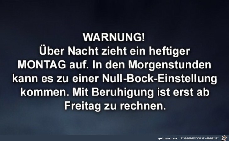 warnung warnung