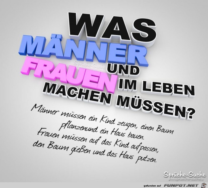 was Maenner und Frauen