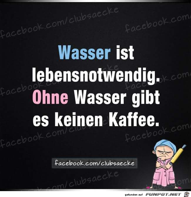 Wasser ist lebensnotwendig Wasser ist lebensnotwendig
