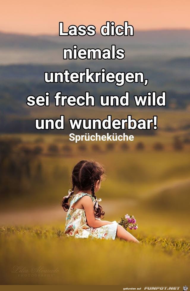 Lass dich niemals unterkriegen Lass dich niemals unterkriegen