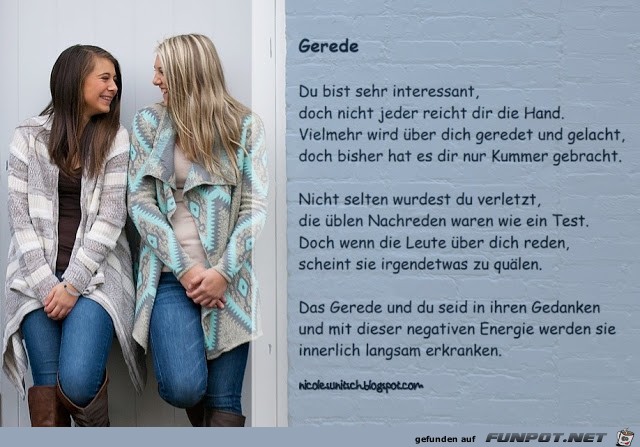 Gedicht - Gerede Gedicht - Gerede