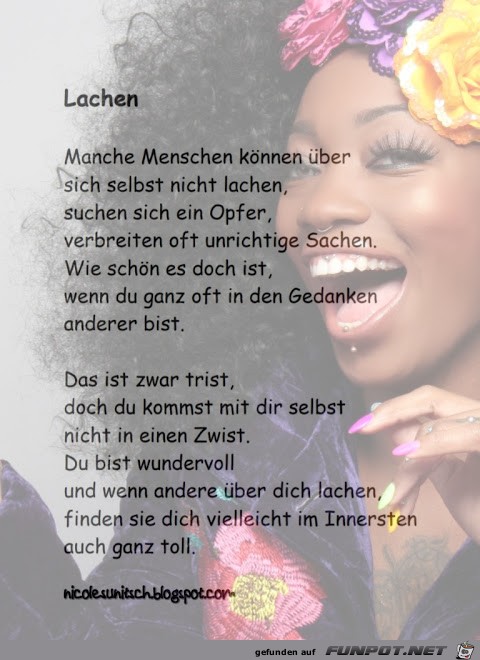Gedicht - Lachen Gedicht - Lachen