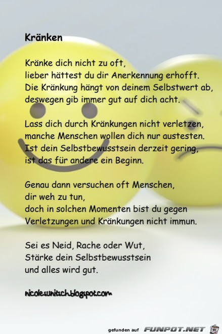 Gedicht - Kränken Gedicht - Kränken