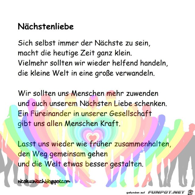 Gedicht - Nchstenliebe