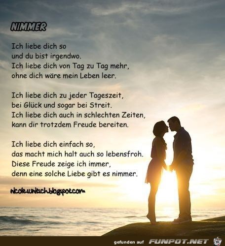 Gedicht - Nimmer - Liebe