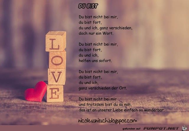 Gedicht - Du Bist - Liebe