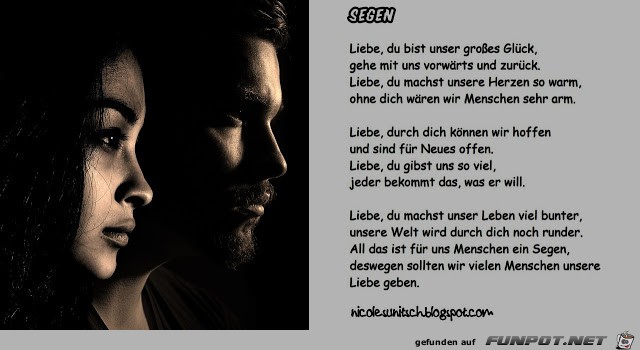 Gedicht - Segen - Liebe Gedicht - Segen - Liebe