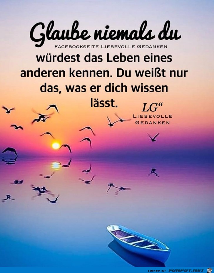 Glaube niemals du