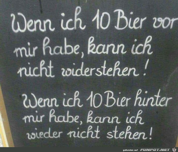 wenn ich 10 Bier wenn ich 10 Bier