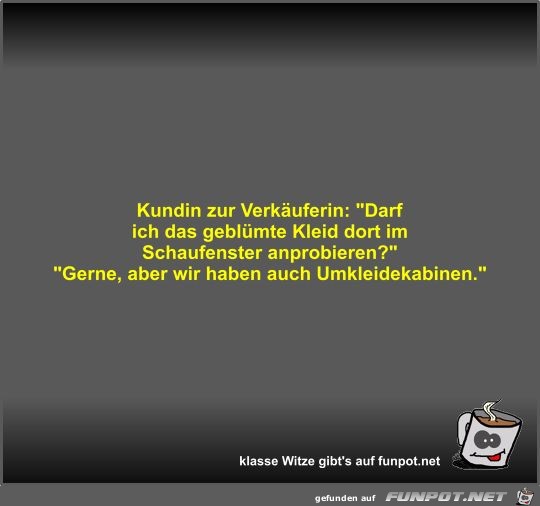 Kundin zur Verkäuferin Kundin zur Verkäuferin