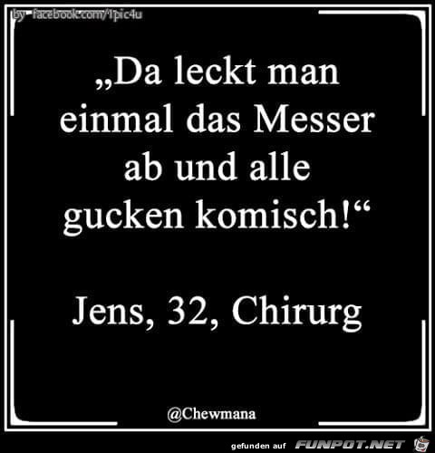 Messer ablecken Messer ablecken