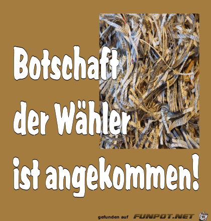 Botschaft ist angekommen Botschaft ist angekommen