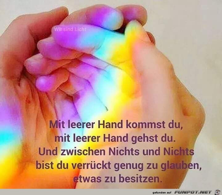 mit leerer hand