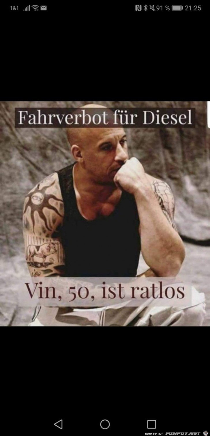 Fahrverbot fr Diesel