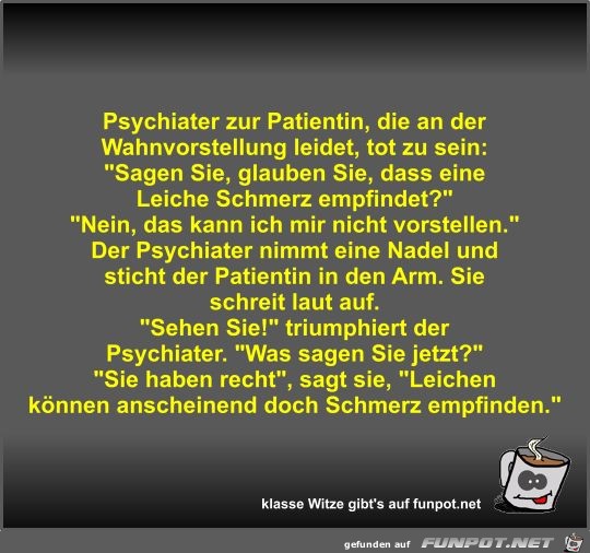 Psychiater zur Patientin