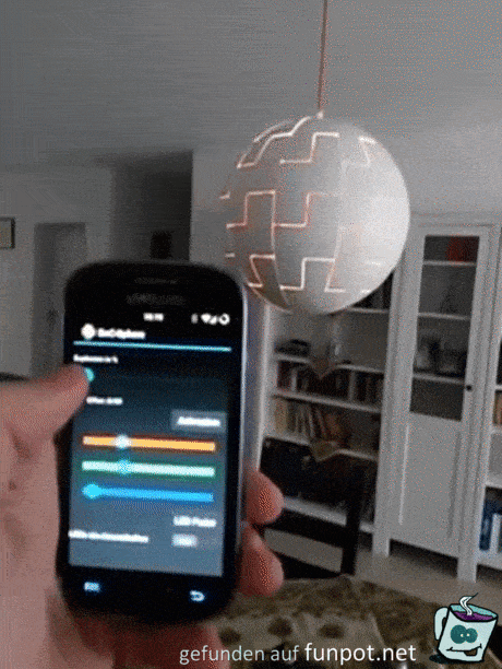 App gesteuerte Lampe App gesteuerte Lampe