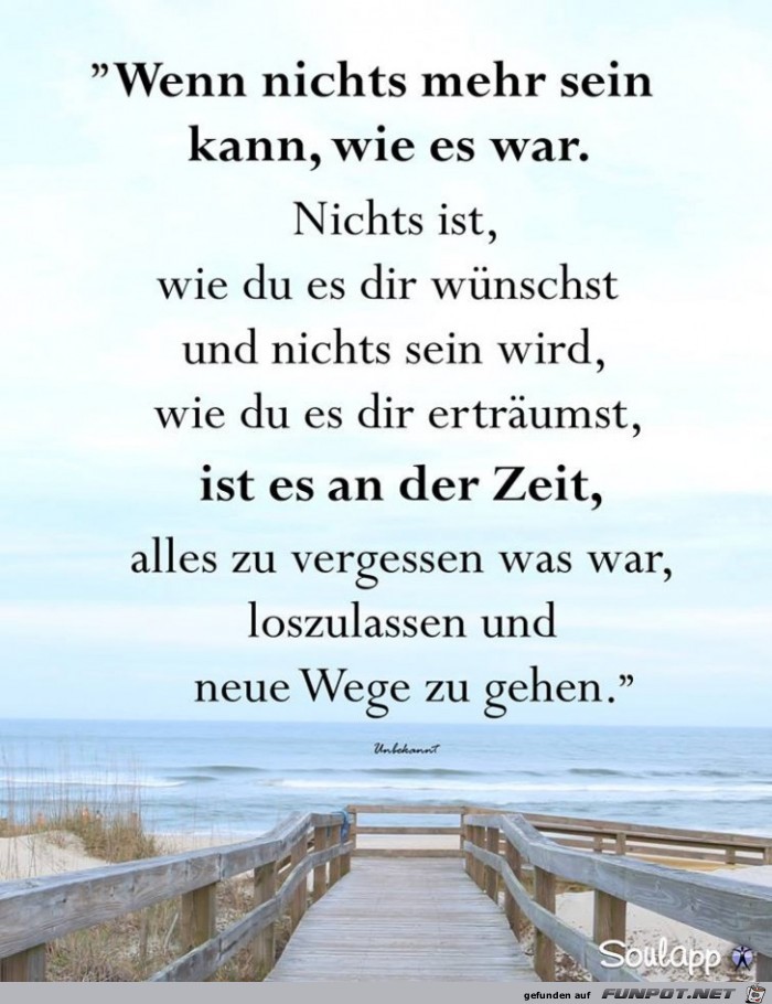 Wenn nichts mehr sein kann wie es war Wenn nichts mehr sein kann wie es war